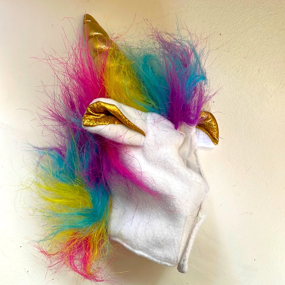 3/$20 EUC Unicorn costume for pets / dog / cat - size small - Hallowe’en